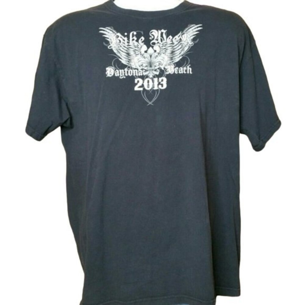 2013 Daytona Beach FL Bike Week Black T Shirt Mens Size XL